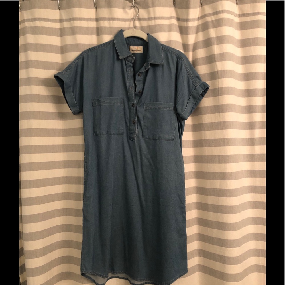 Marine Layer Sz XS Denim Popover Dress